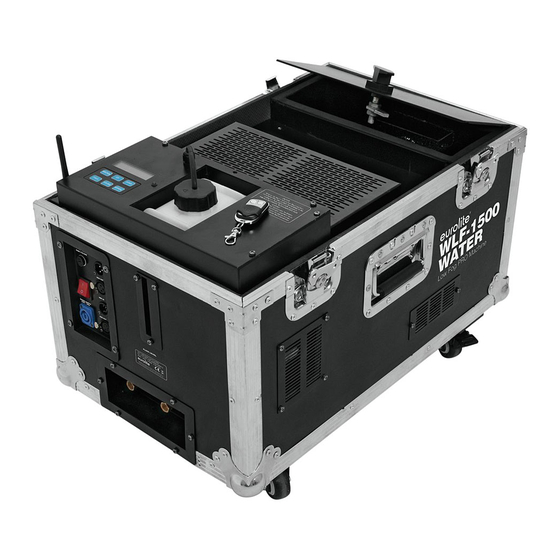 EuroLite WLF-1500 Water Low Fog PRO User Manual