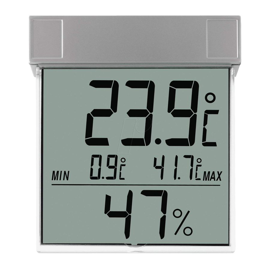 TFA VISION 30.5020 - Digital Window Thermo-Hygrometer Manual