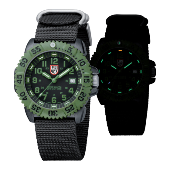Luminox OD MILITARY 3040 Series Specification Sheet