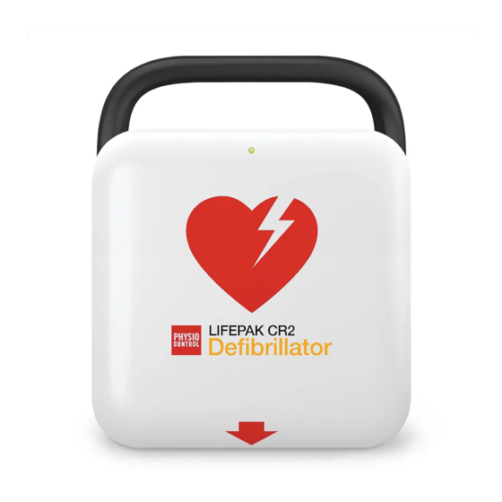 Physio Control Lifepak CR2 Getting Started Manual