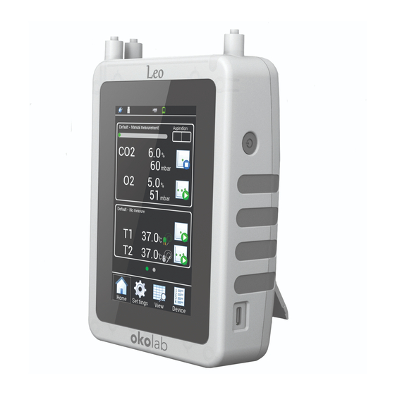 User Manuals: Okolab LEO Handheld Gas Analyzer