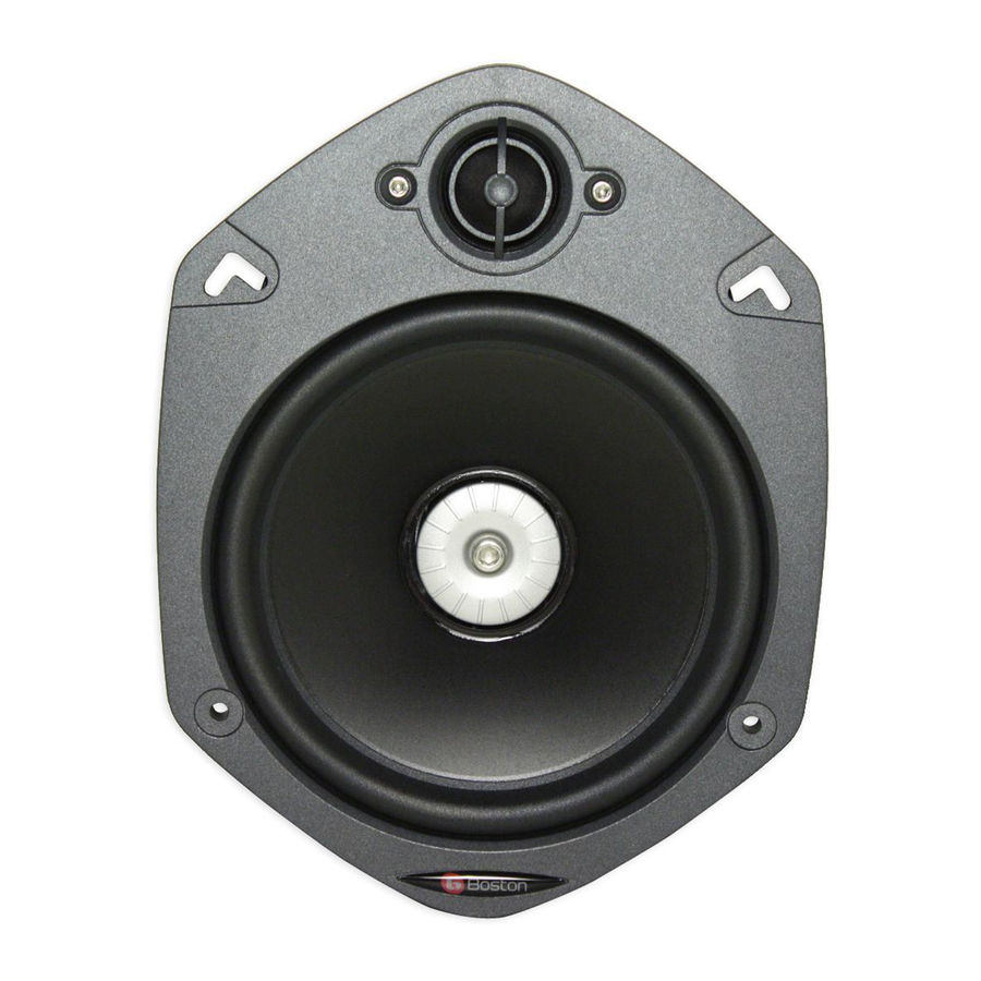 Boston Mobile Audio SR80 Owner's Manual