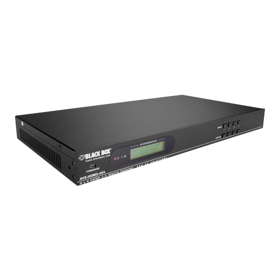 Black Box AVS-HDMI2-4X4 Manuals