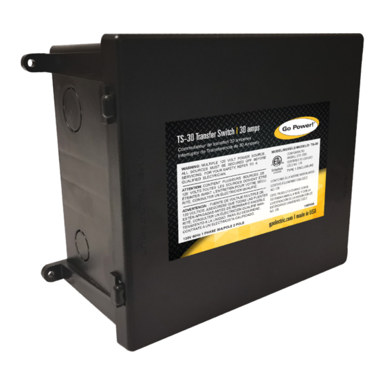 Go Power GP-TS-30 Manuals