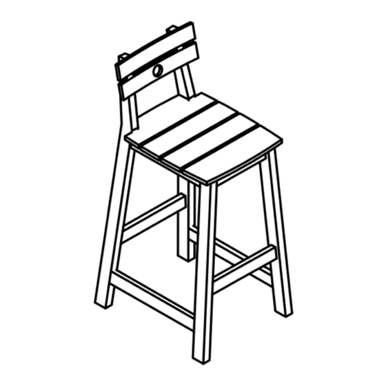 Noble House Home Furnishings BARSTOOL Assembly Instructions Manual