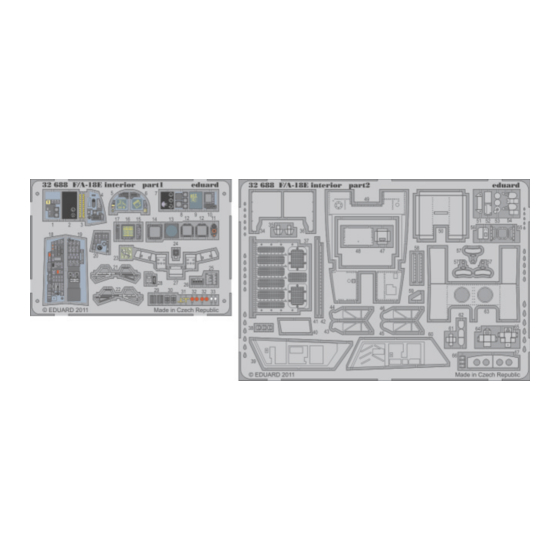 Eduard F/A-18E interior S.A. Manual