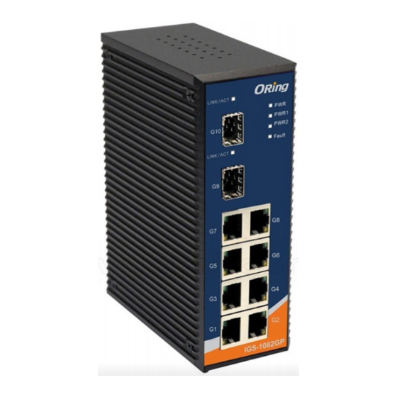 ORiNG IGS-1082GP Quick Installation Manual