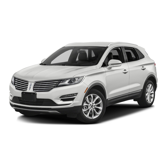 Lincoln 2015 MKC Owner's Manual