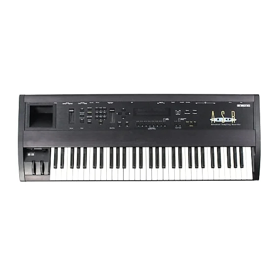 ENSONIQ ASR-10 Musician's Manual