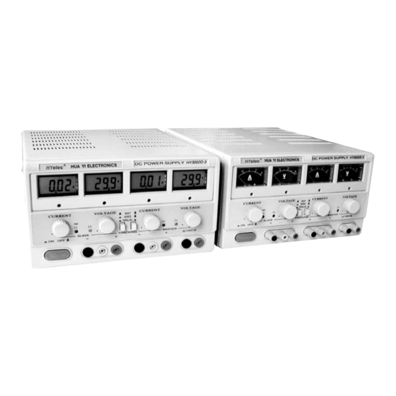 HUA YI ELECTRONICS HYelec HY3002-2 User Manual