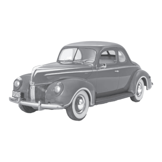 Monogram 40 FORD STANDARD COUPE Manual