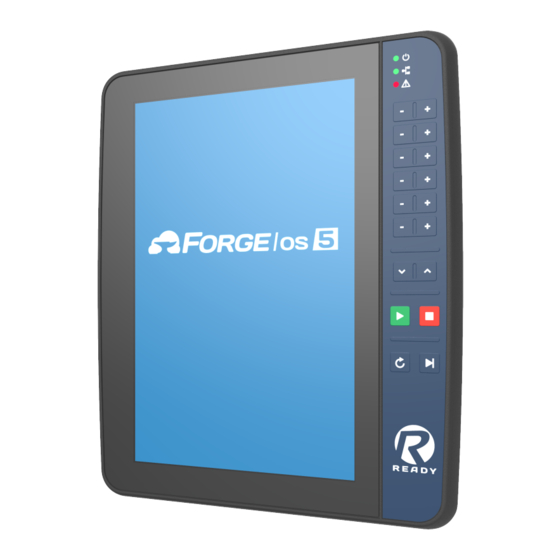 ready robotics Forge/OS 5 Startup Manual