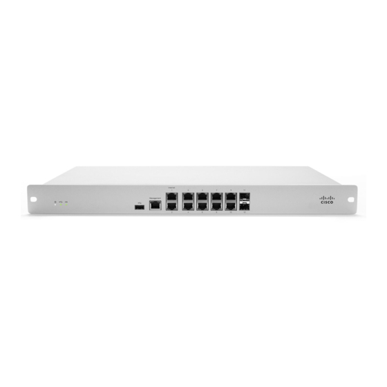 Cisco Meraki MX84 Installation Manual