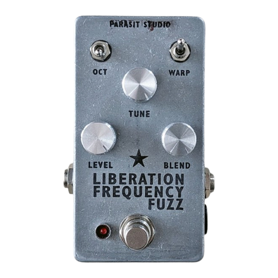 PARASIT STUDIO LIBERATION FREQUENCY FUZZ Manual