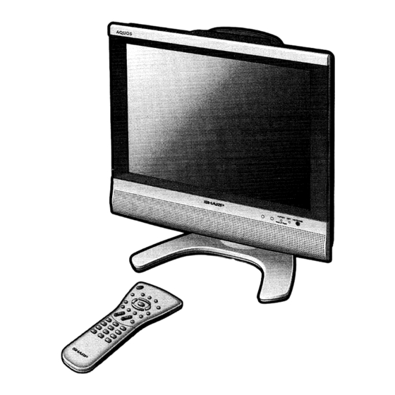 Sharp aquos lc-15s4u Operation Manual