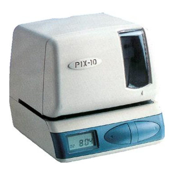 Amano PIX-10 Operation Manual