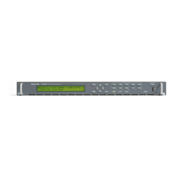 Tektronix TG8000 User Manual