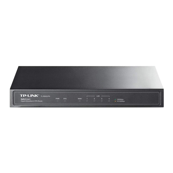 TP-Link TL-R600VPN Installation Manual