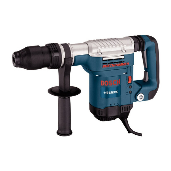 Bosch 11318EVS - SDS-max Demolition Hammer Manuals