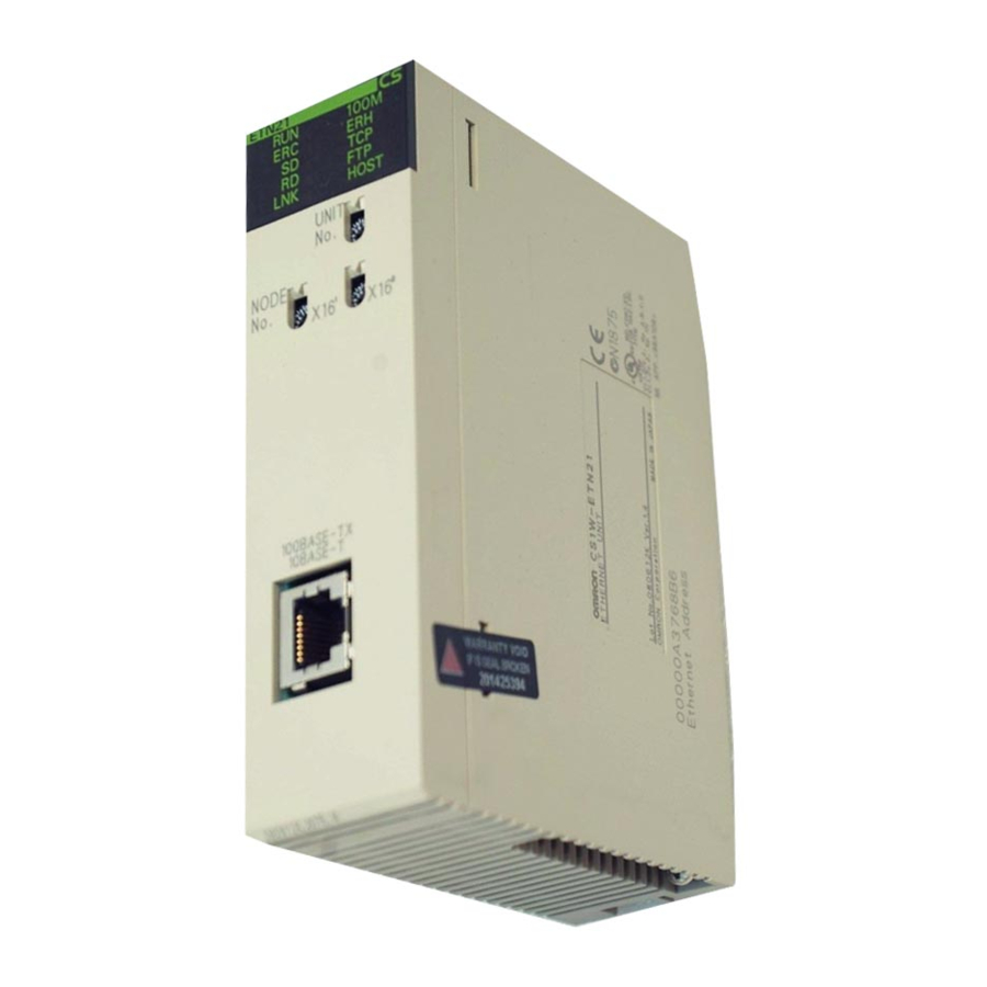 Sysmac CS-series Manual