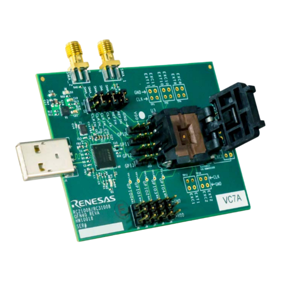Renesas RC21008A Manual