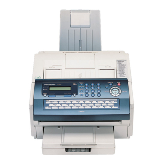 Panasonic UF 4000 - Laser Fax B/W Manuals