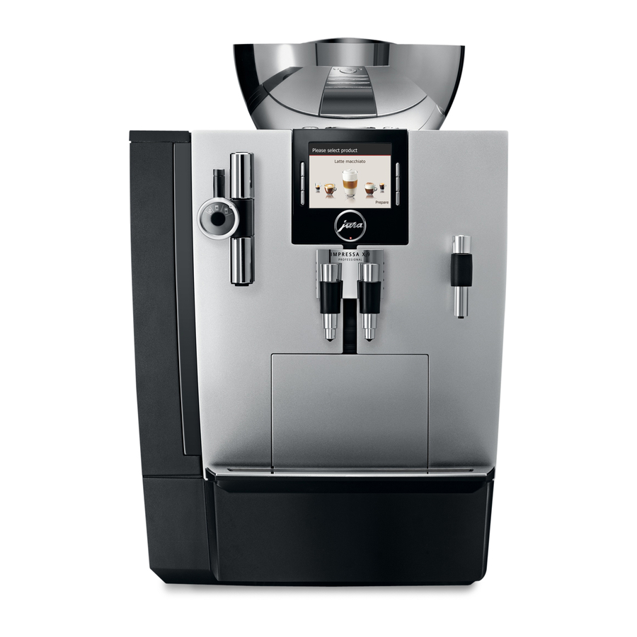 Jura IMPRESSA XJ9 Professional Instructions For Use Manual