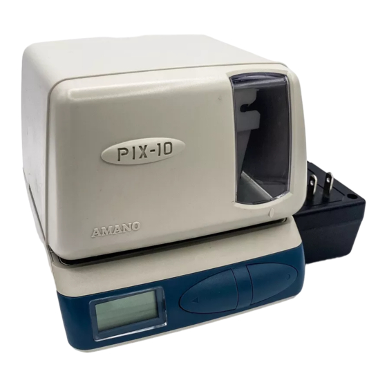 Amano PIX-10 User Manual