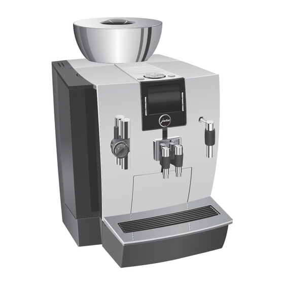 Jura IMPRESSA XJ9 Professional Instructions For Use Manual