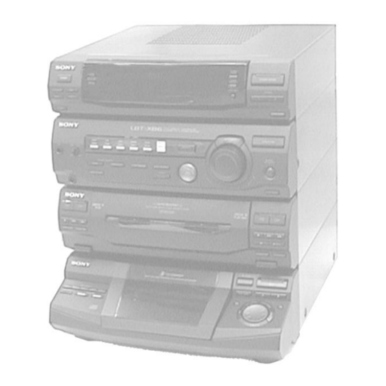 Sony HCD-XB6 Service Manual