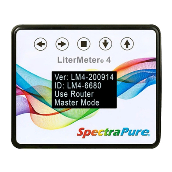 User Manuals: SpectraPure LiterMeter 4 Dosing Pump