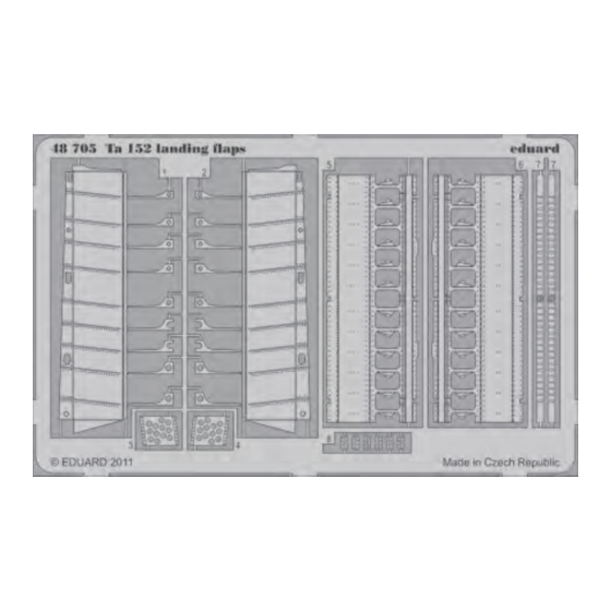 Eduard Ta 152 landing flaps Assembly Instructions