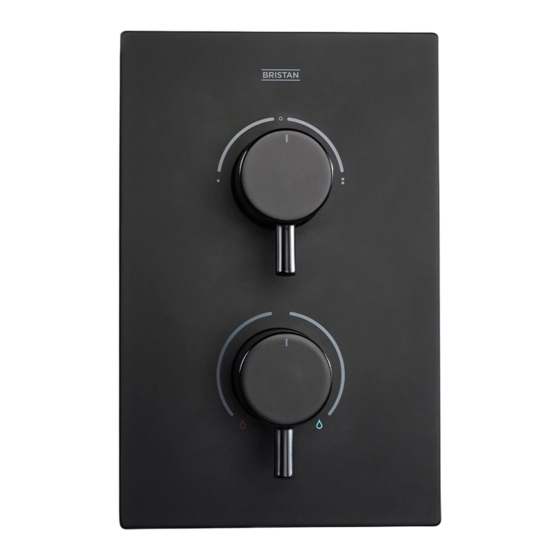 Bristan PRISM BLK SHWR PK Installation Instructions & User Manual