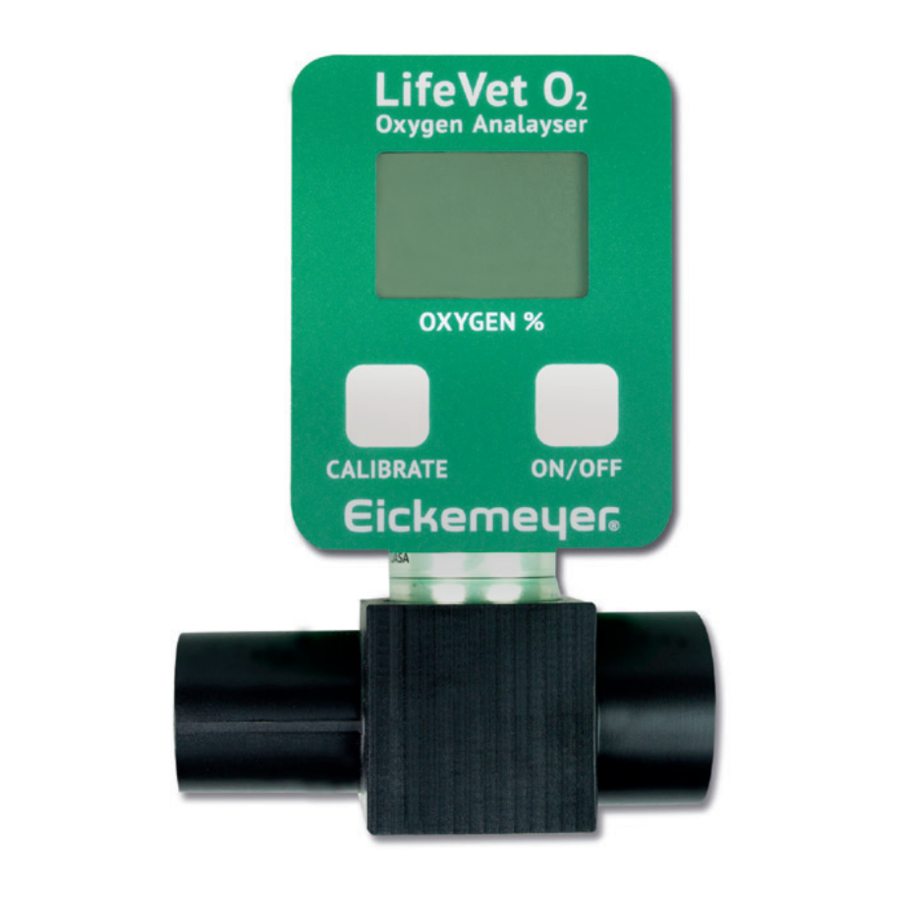 Eickemeyer LIFEVET O2 - Oxygen Analyzer Manual