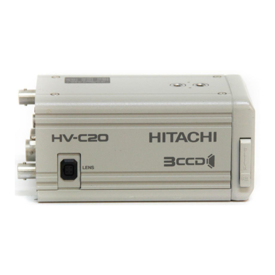 Hitachi HV-C20 Manuals