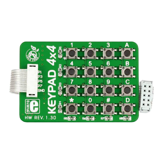 mikroElektronika Keypad 4x4 Manual