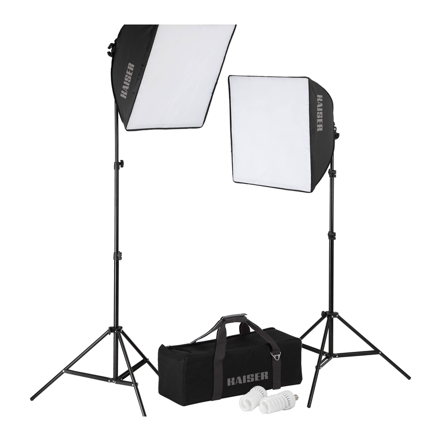 Kaiser Fototechnik studiolight E70 Kit Manuals