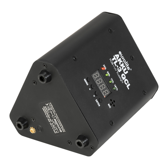 EuroLite AKKU TL-3 QCL RGB+UV Trusslight User Manual