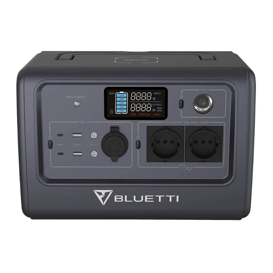 Bluetti EB70 User Quick Manual