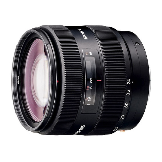 Sony 24-105mm F3.5-4.5 Operating Instructions