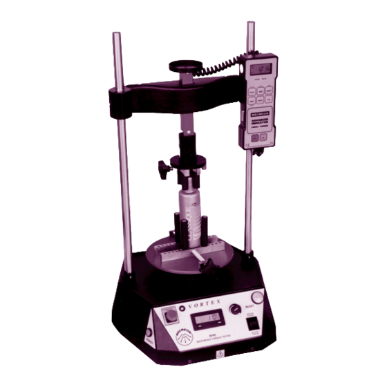 Mecmesin Vortex Operating Instructions Manual