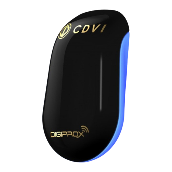 CDVI NANOPB Quick Start Installation Manual