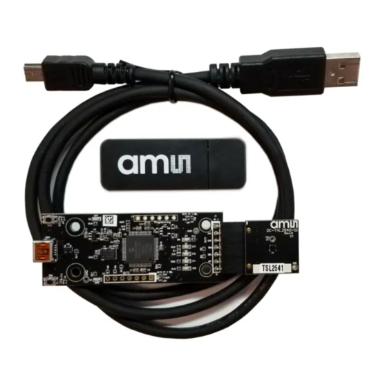 AMS TSL2521 Quick Start Manual