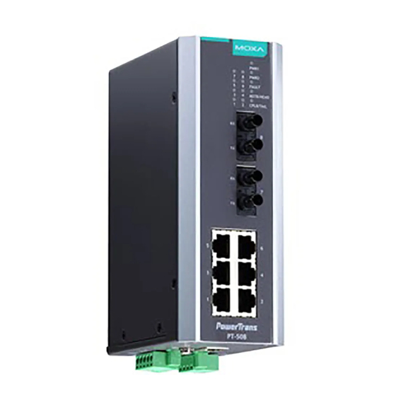 Moxa Technologies PT-508 Series Hardware Installation Manual