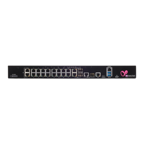 Check Point QUANTUM SPARK 1500 Administration Manual