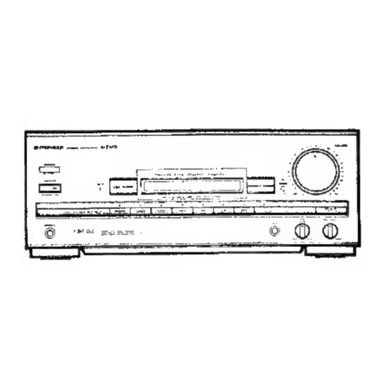 Pioneer A-Z470 Service Manual