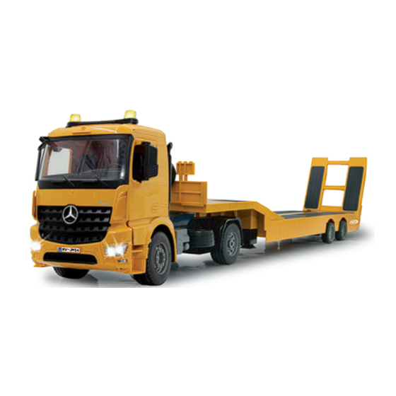 Jamara Tieflader 2,4 GHz Mercedes-Benz Arocs Instructions Manual