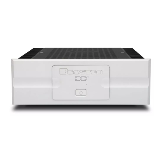 Bryston 3B3 Owner's Manual