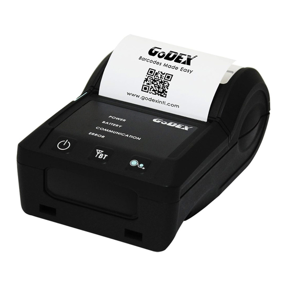 Godex MX3 series: MX30 Manual
