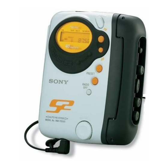 Sony Walkman WM-FS556 Manuals